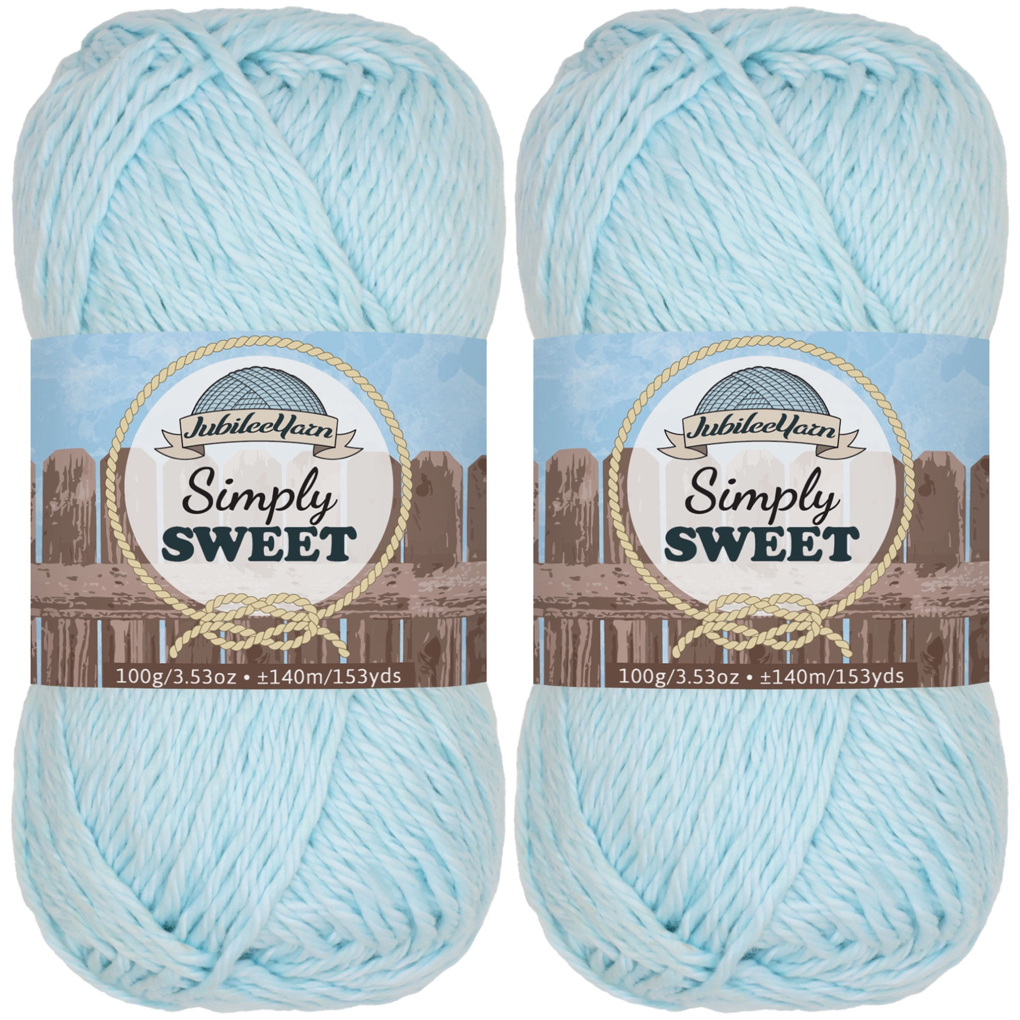 Simply Soft Yarn - 2 Skeins - Artic Blue - Color 107