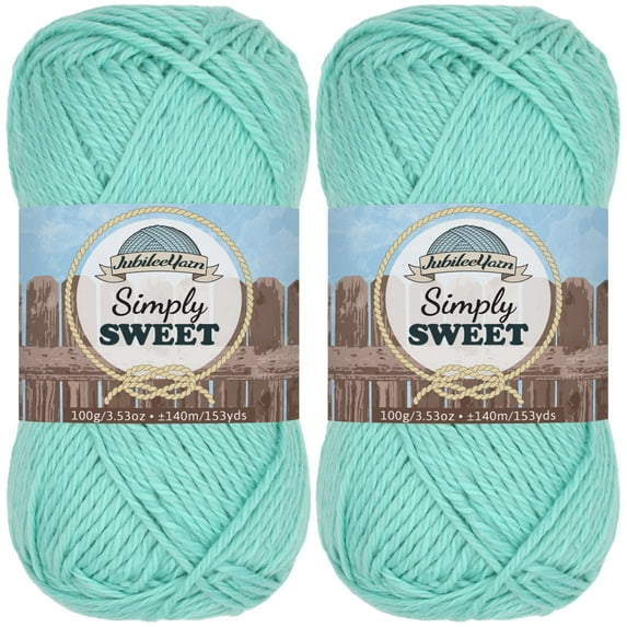 Simply Sweet Yarn - 2 Skeins - Marina Green - Color 108