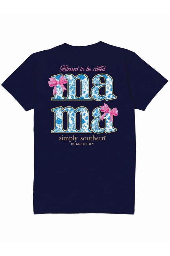 Simply Southern Blessed Mama Bows T-Shirt