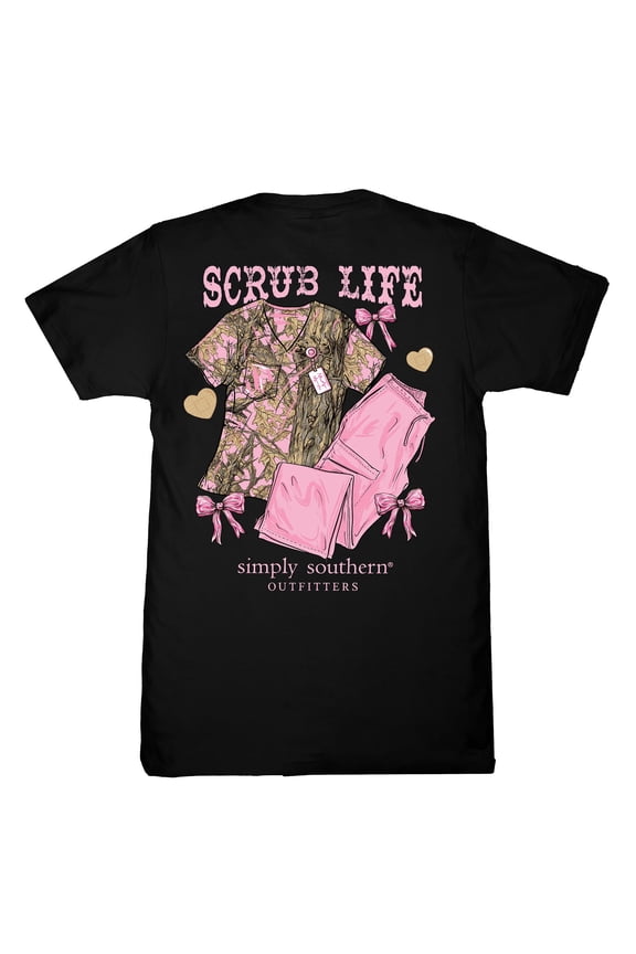 Simply Southern Camo Scrub Life T-Shirt