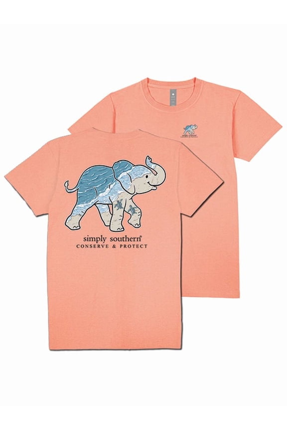 Simply Southern Elephant Tracker Beach T-Shirt