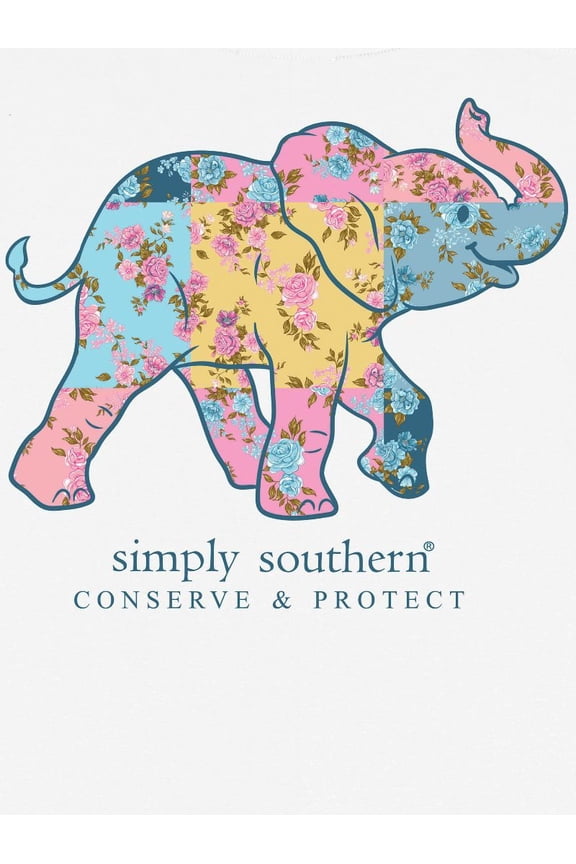 Simply Southern Elephant Tracker Patch T-Shirt