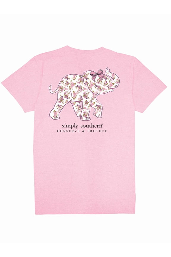 Simply Southern Elephant Tracker Rose T-Shirt