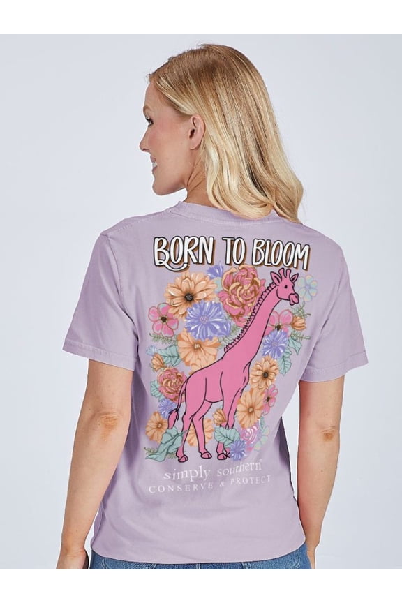 Simply Southern Giraffe Tracker Bloom T-Shirt