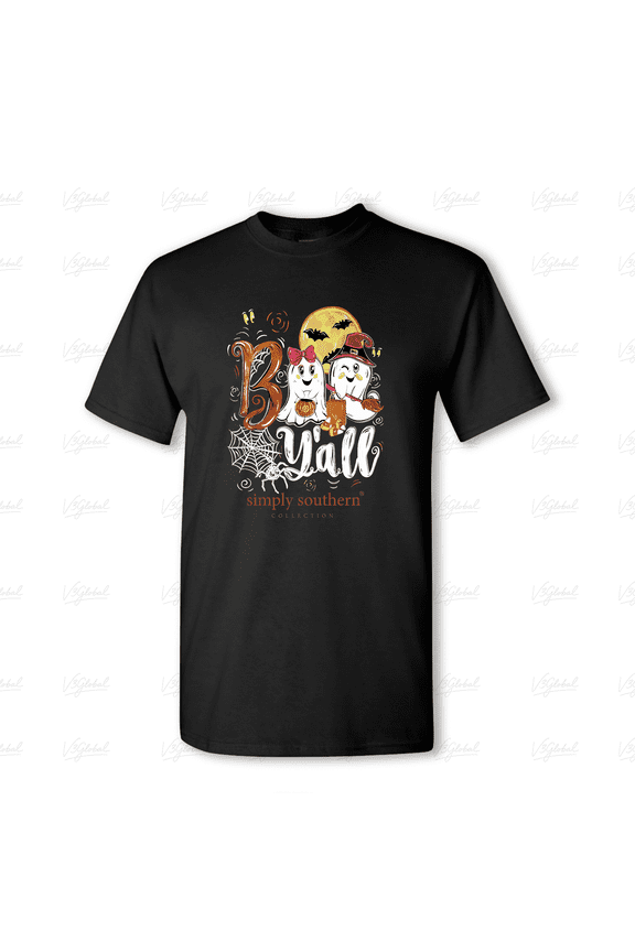 Simply Southern Halloween Boo Y'all A Cute Pumpkin Unisex Tee, for men & women, up to size 5XL