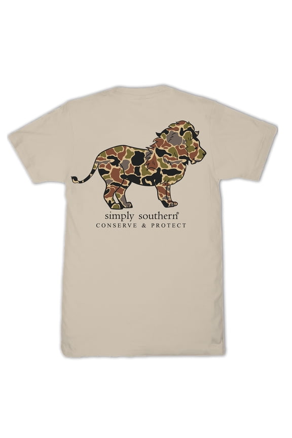 Simply Southern Lion Tracker Camo Clay T-Shirt