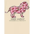 thumbnail image 1 of Simply Southern Lion Tracker Cherry Natural T-Shirt, 1 of 6