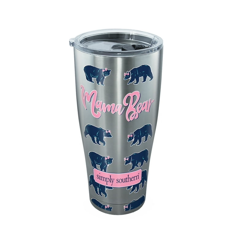 Simply Southern Mama Bear 30 oz Stainless Steel Tumbler with lid