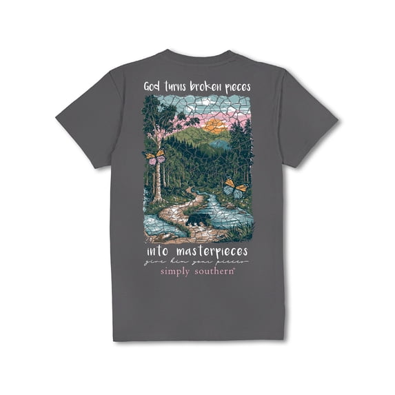 Simply Southern Masterpieces Washed Coal T-Shirt