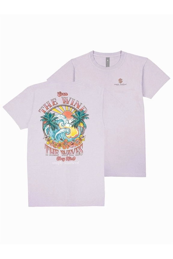 Simply Southern Obey Him Lilac T-Shirt