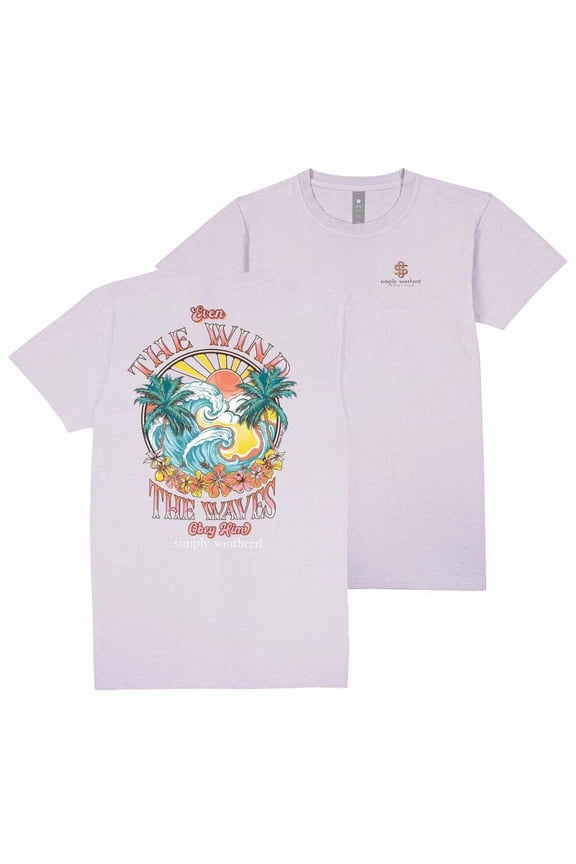 Simply Southern Obey Him Lilac T-Shirt