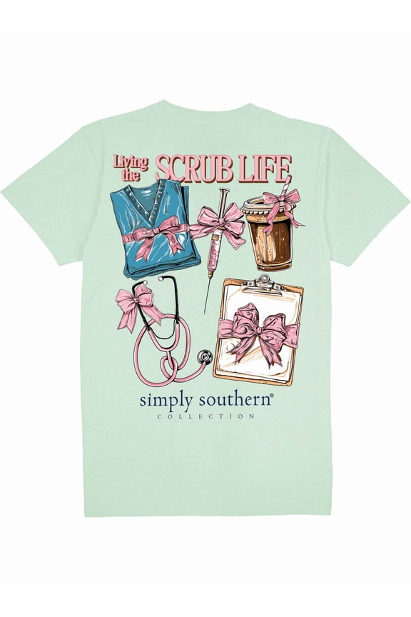 Simply Southern Scrub Life Nurse Mint T-Shirt