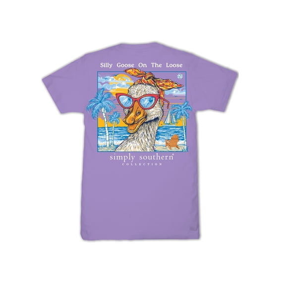 Simply Southern Silly Goose Grape T-Shirt