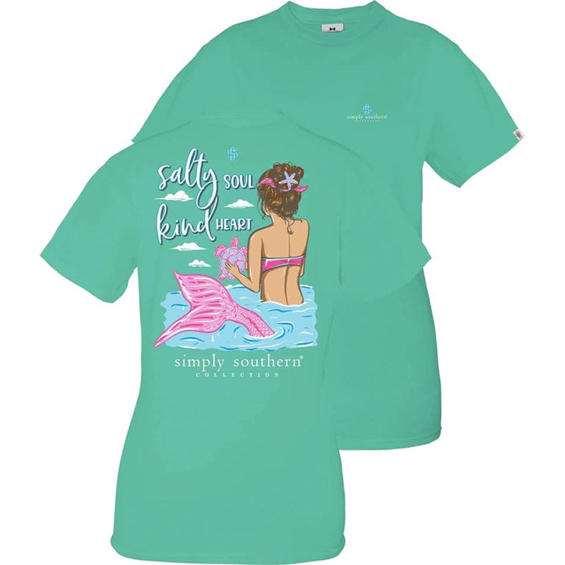 Simply Southern Soul Kind Heart Mermaid T-Shirt - Walmart.com
