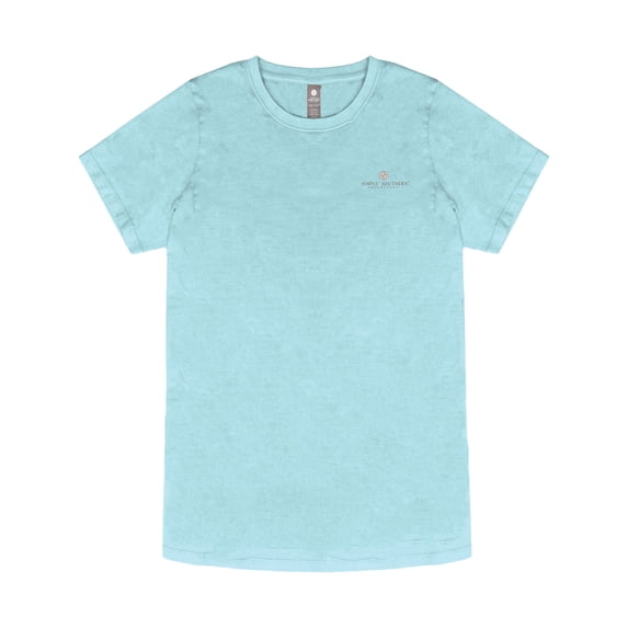 Simply Southern Too Many Storms Washed Aqua T-Shirt