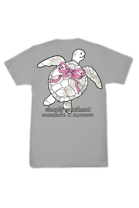 Simply Southern Turtle Tracker White Camo Lunar T-Shirt