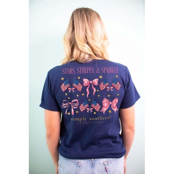 Simply Southern USA Stars Stripes & Sparkle T-Shirt
