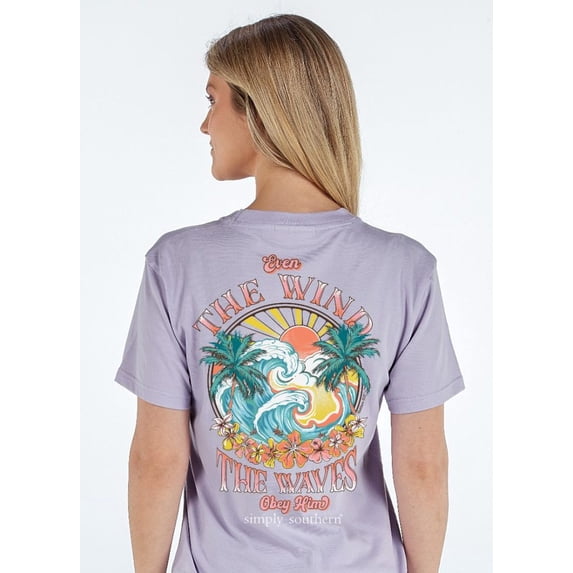 Simply Southern Wind Waves Lilac T-Shirt