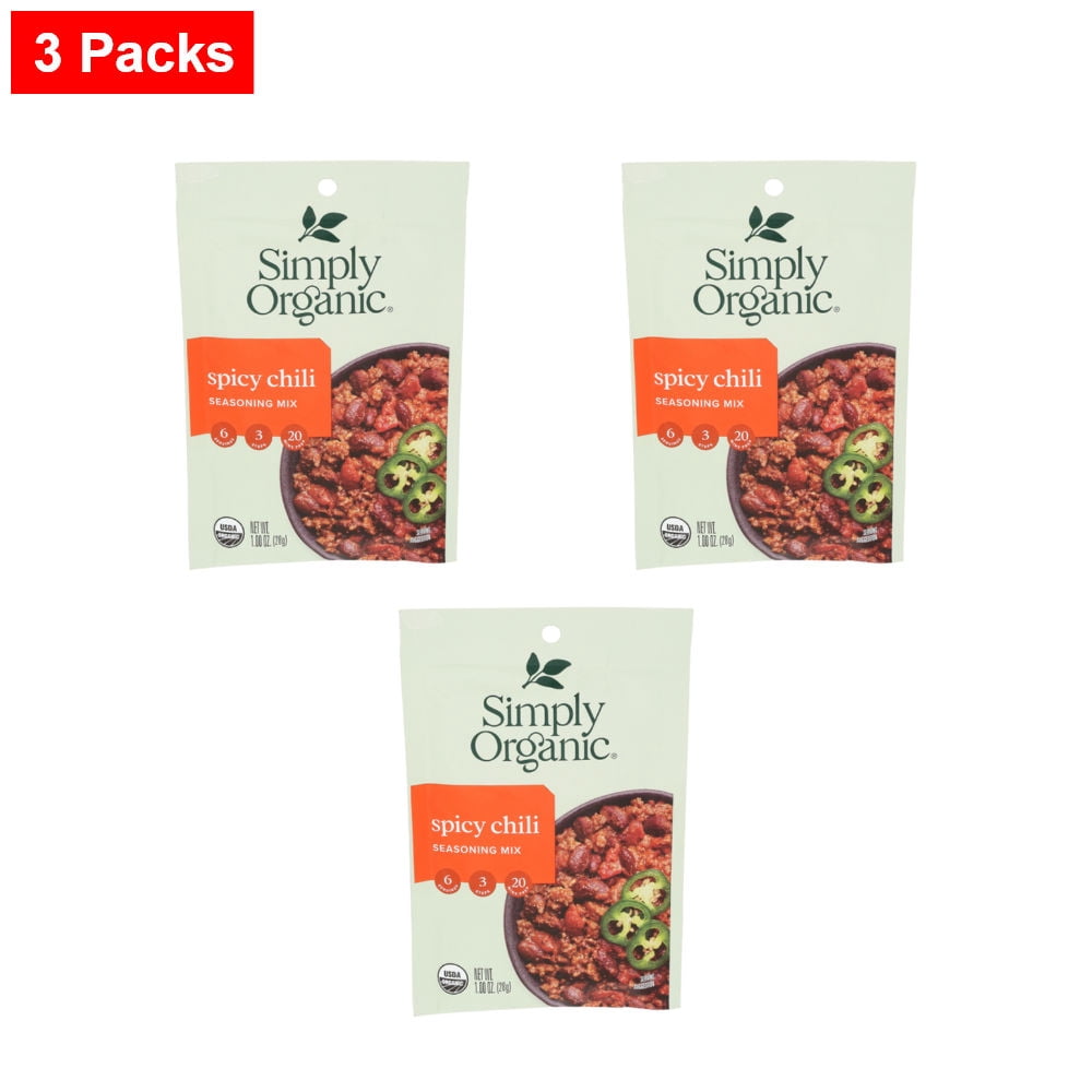 Simply Spicy Chili Seasoning Mix - 1 oz - 3 Packs