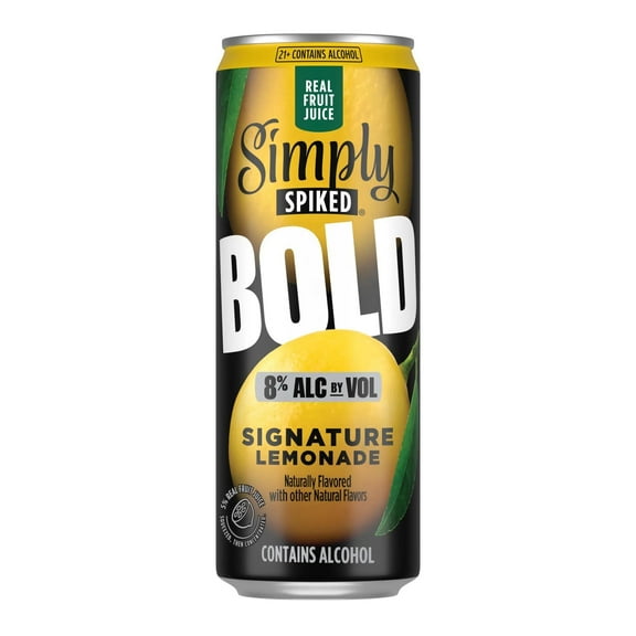 Simply Spiked Bold Signature Lemonade , 24 fl oz Aluminum Can, 8% ABV