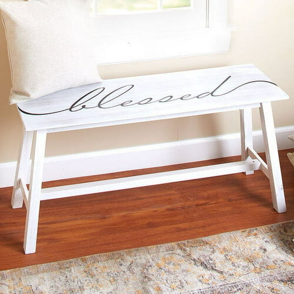 Simply Stated Entryway Benches-Blessed