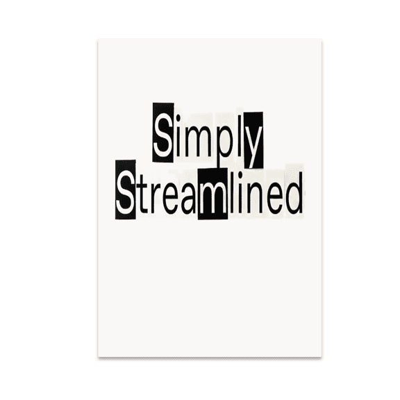 Simply Streamlined Modern Minimal Lifestyle Art - Home Decor Enthusiast - 13x19 Poster Print