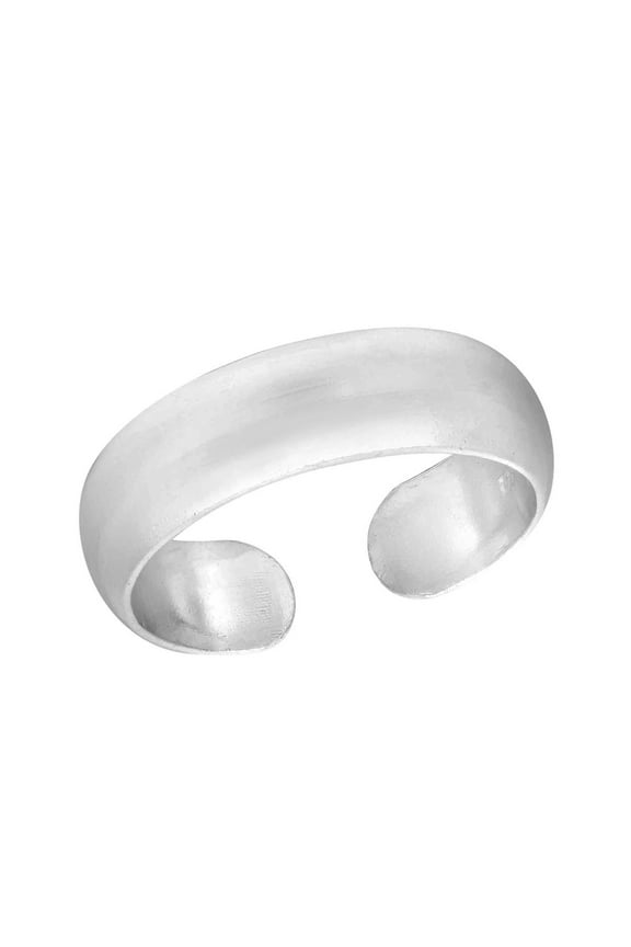 Simply Stylish Matte Satin Finish Sterling Silver Toe or Pinky Ring