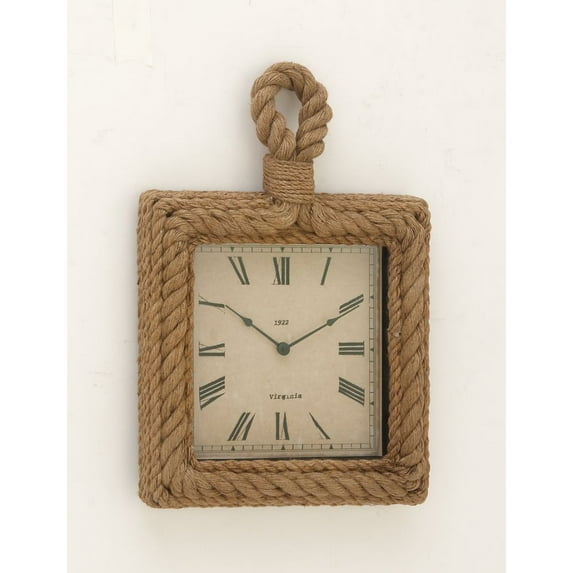 Simply Stylish Wood Rope Wall Clock