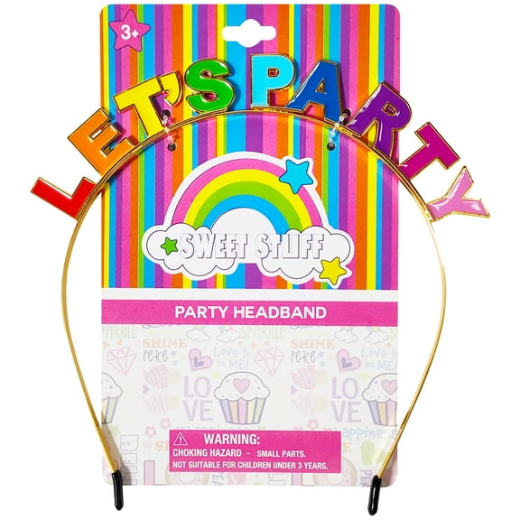 Simply Sweet Let's Party Headband, Multicolor