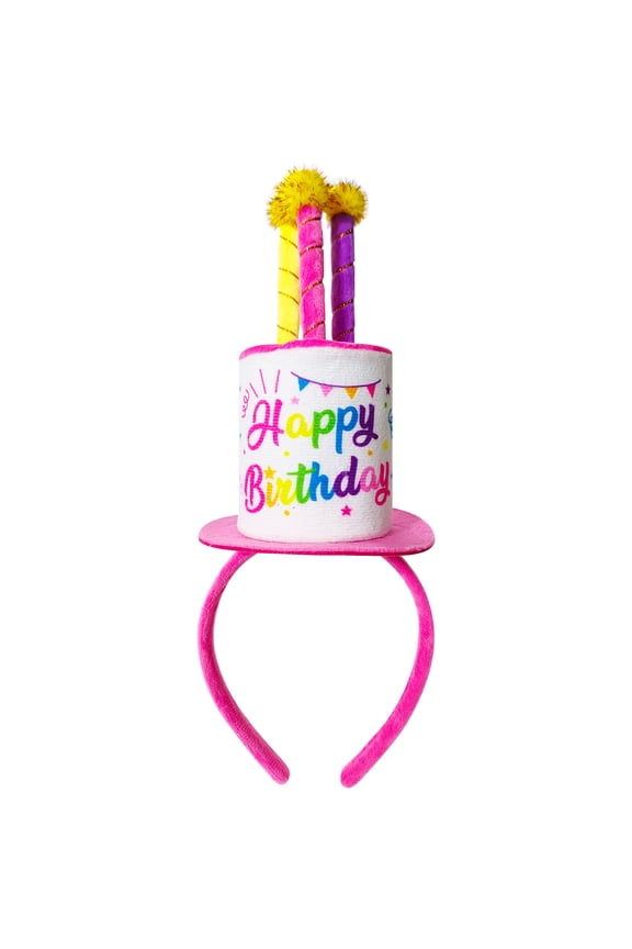 Simply Sweet Plush Birthday Cake Headband, Multicolor
