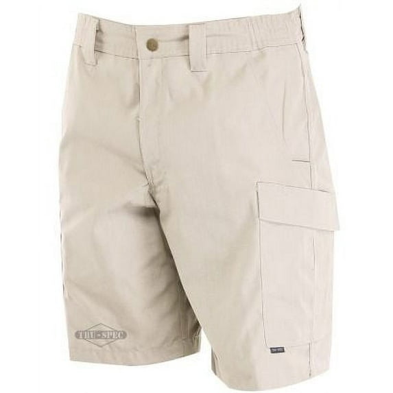 Simply Tactical Khaki Poly Cotton Rip Stop Shorts with Cargo Pocket, 32