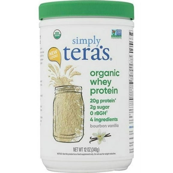 simply tera's Organic whey Protein Powder, Bourbon Vanilla Flavor