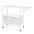 thumbnail image 1 of Simply Tidy Essex Home or Office Rolling Cart with Storage Drawers, White, 1 of 8