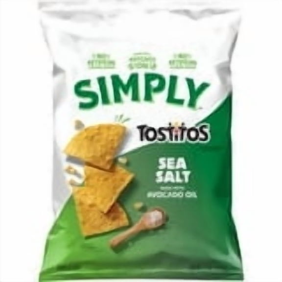 Simply Tostitos Avocado Oil & Sea Salt, 7.5 oz Bag 4 Pack