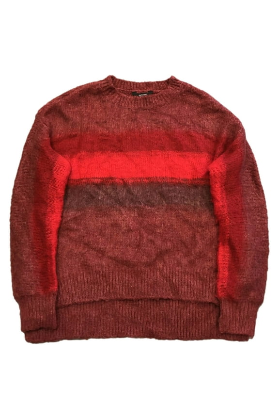 Simply Vera Wang Womens Soft Fuzzy Red Ombre Pull-Over Sweater XL