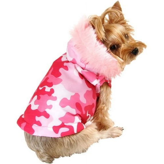 SimplyDog Pink Camo Puffy Jacket, Multiple Sizes Available