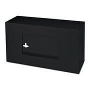 SimplyImagine Acrylic Wall-Mountable Disposable Glove Holder with Hardware, Black, 1 Count