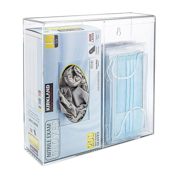 SimplyImagine Double Hygiene Station with Lid - Wall Mount or Tabletop Holder