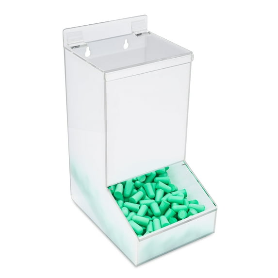 SimplyImagine White Acrylic Food Storage Containers for Candy Snacks and Disposable - Wall Mount or Countertop