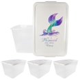 thumbnail image 1 of SimplyKleen 14.5-gal. Reusable Stacking Clear Plastic Storage Containers with Mermaid Print Lids (Pack of 4), 1 of 8