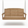 thumbnail image 1 of SimplyPoly Amish Made Classic Composite Porch Swing, 4-Foot, Tudor Brown, 1 of 3