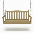 thumbnail image 1 of SimplyPoly Amish Made Mission Composite Porch Swing, 4-Foot, Weathered Wood, 1 of 3