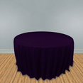 thumbnail image 1 of SimplyPoly Tablecloth-Round (120" Round, Eggplant Purple), 1 of 2