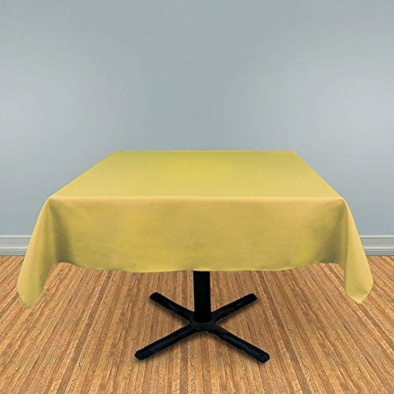 SimplyPoly Tablecloth-Square (90" Square, Butter Yellow)