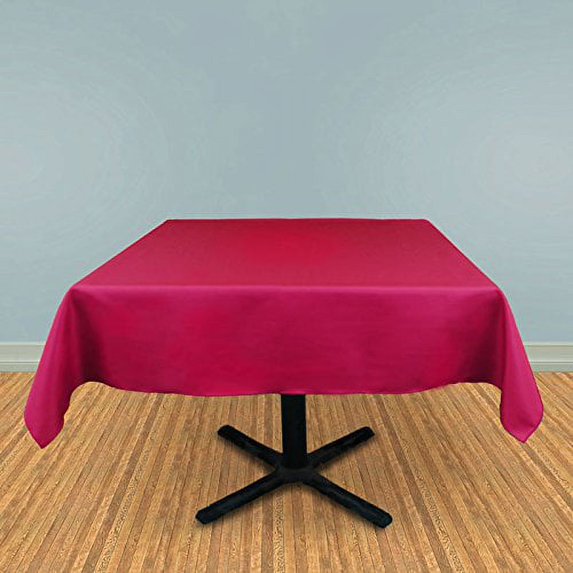 SimplyPoly Tablecloth-Square (90" Square, Fuchsia Pink)