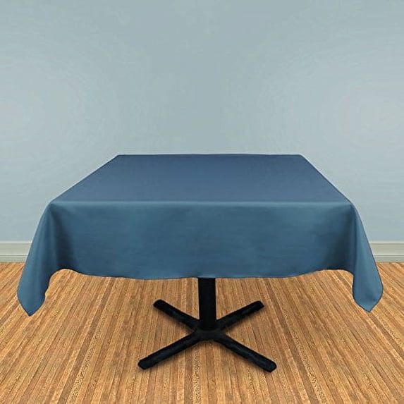 SimplyPoly Tablecloth-Square (90" Square, Light Blue)