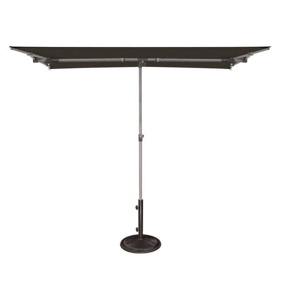 SimplyShade  Capri 4.95 ft. x 6.93 ft. Rectangle Balcony Umbrella  Black
