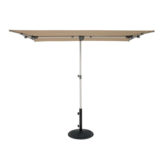 SimplyShade 6.75' Outdoor Patio Rectangle Balcony Umbrella, Beige