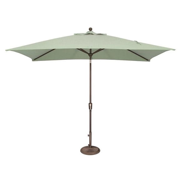 SimplyShade Catalina 6 ft. x 10 ft. Rectangle Sunbrella Push Button Tilt Umbrella Spa