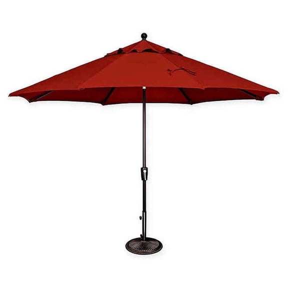 SimplyShade  Catalina Octagon Push Button Umbrella - Really Red - 11 ft.